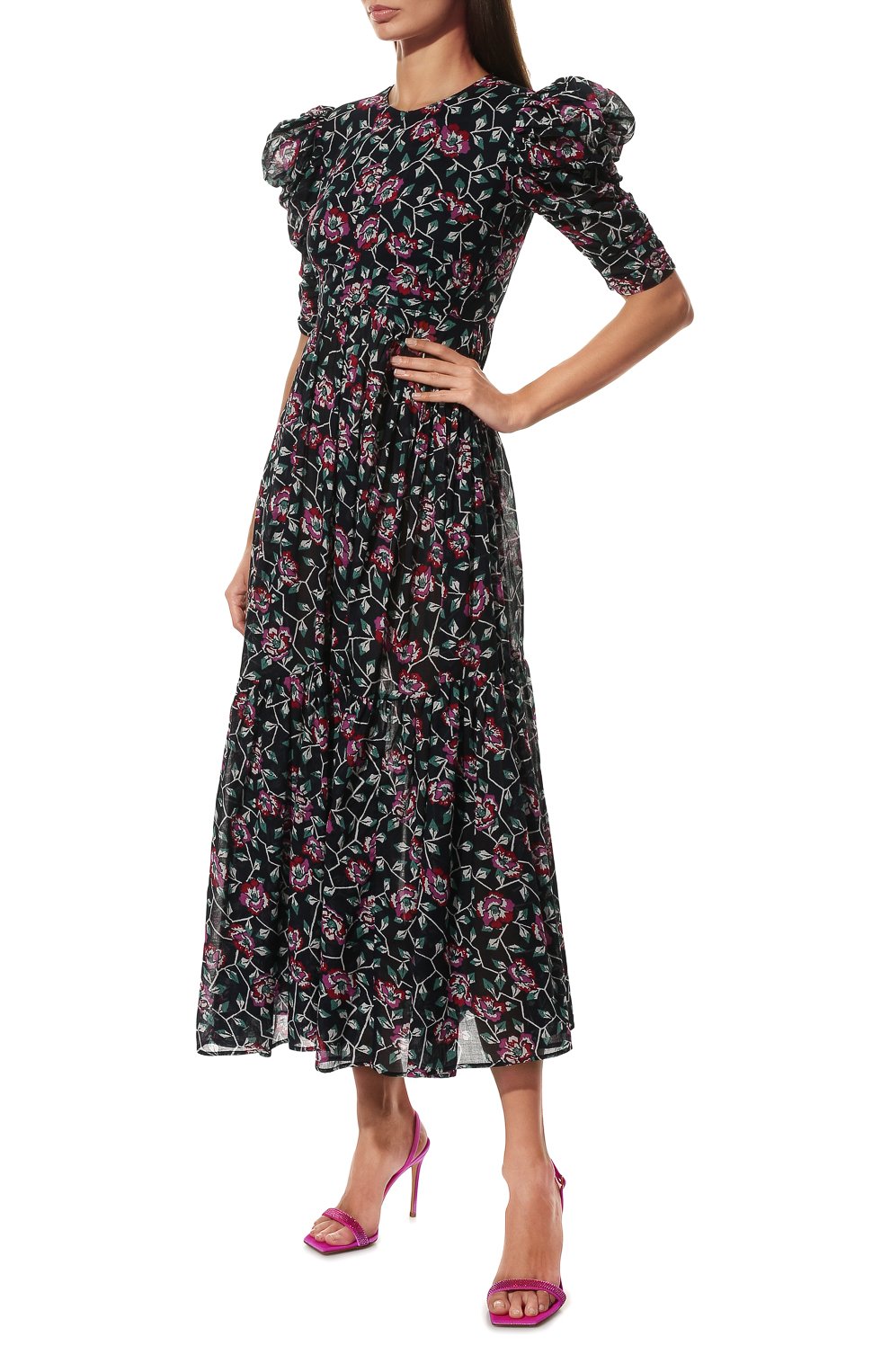 Хлопковое платье ISABEL MARANT ETOILE, арт. R02101-22P032E/SICHELLE, фото 3