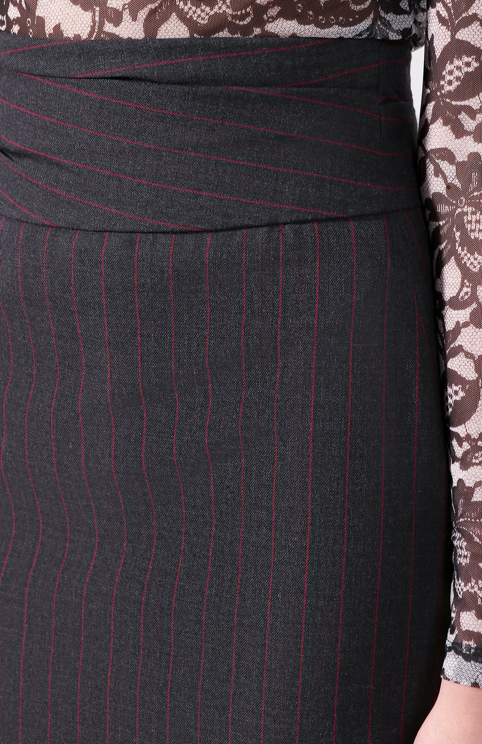 Юбка DRIES VAN NOTEN серого цвета по цене 33350 руб., арт. 201-10810-9040, фото 5 Юбка DRIES VAN NOTEN, арт. 201-10810-9040, фото 5
