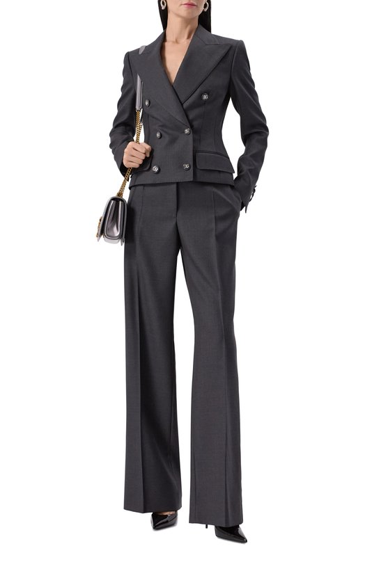 Шерстяной жакет Dolce & Gabbana F27DJT/FU287 Серый  F27DJT/FU287 Фото 2