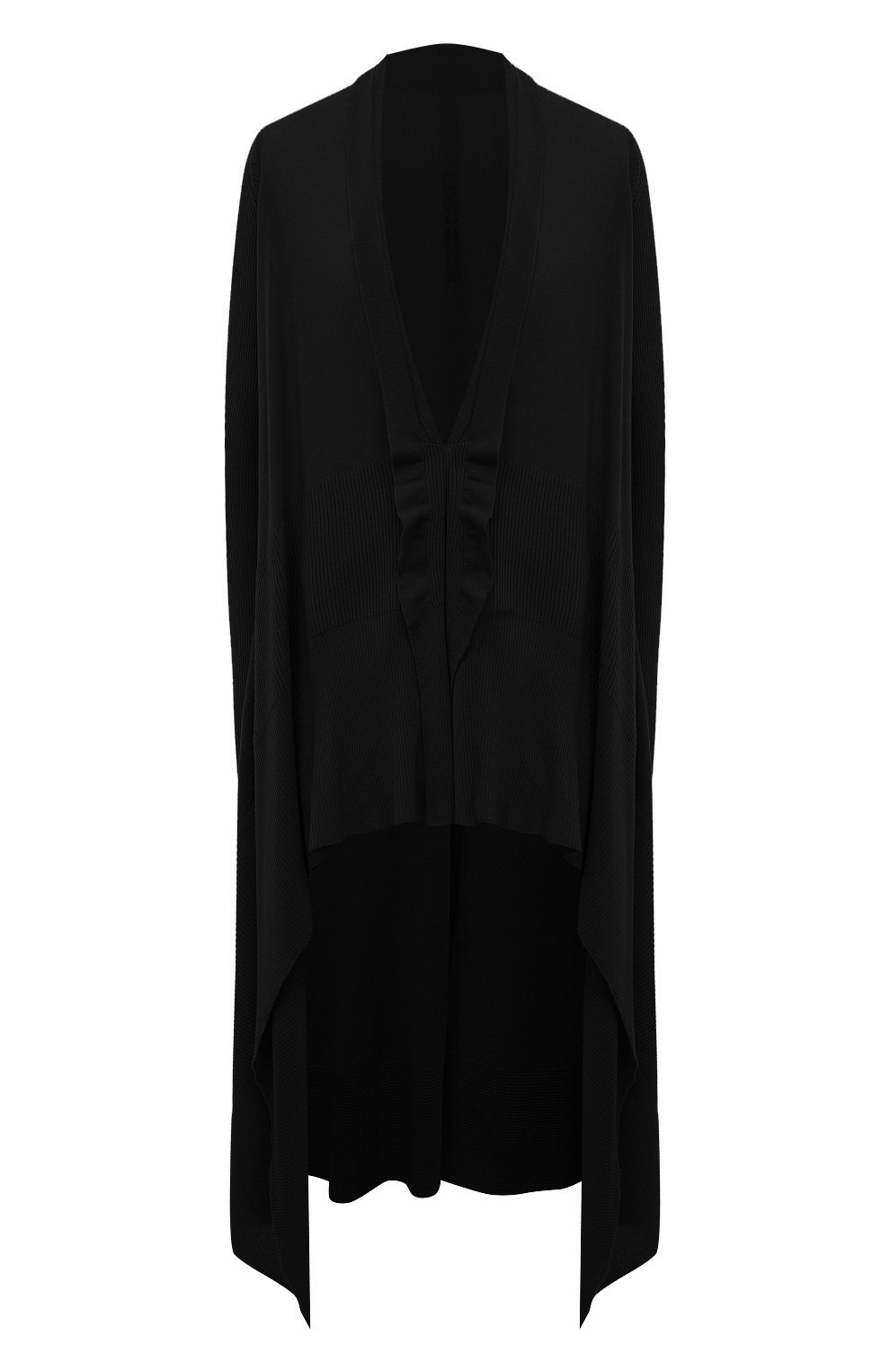 Шерстяной кардиган RICK OWENS черного цвета по цене 71850 руб., арт. RP01C5643/M, фото 1 Шерстяной кардиган RICK OWENS, арт. RP01C5643/M, фото 1