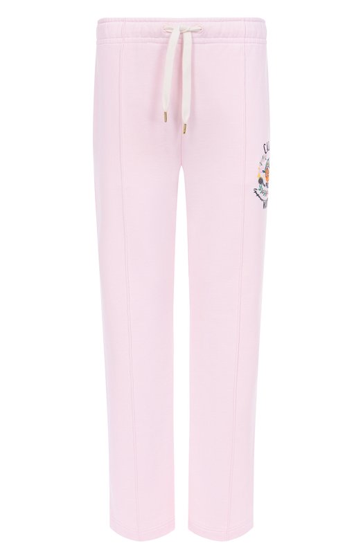 Хлопковые брюки Casablanca M-AW25-JTR-051-03 Розовый M-AW25-JTR-051-03