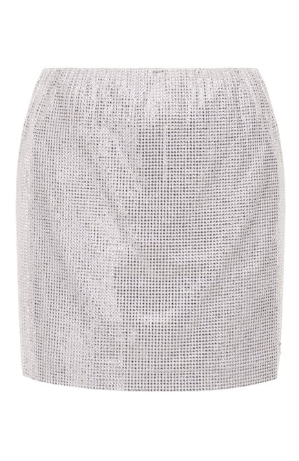 Женская хлопковая юбка с отделкой стразами PRADA, арт. 31127R/13TI