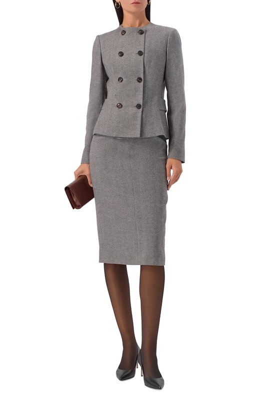 Жакет из шерсти и кашемира Kiton D60508K0561G01 Серый  D60508K0561G01 Фото 2