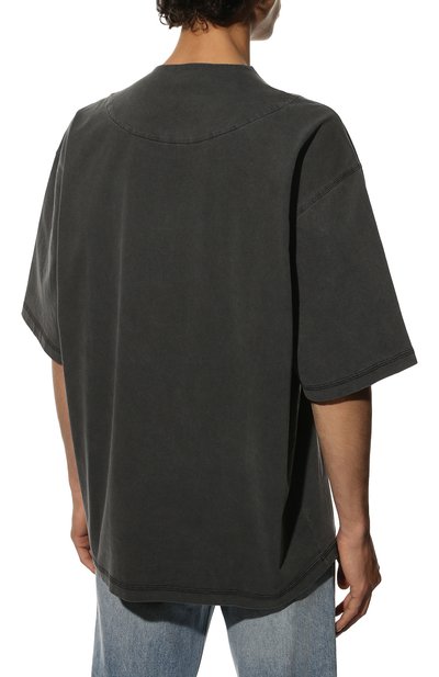 Хлопковая футболка DIESEL темно-серого цвета по цене 9950 руб., арт. A06262/0JFAX, фото 4 Хлопковая футболка DIESEL, арт. A06262/0JFAX, фото 4