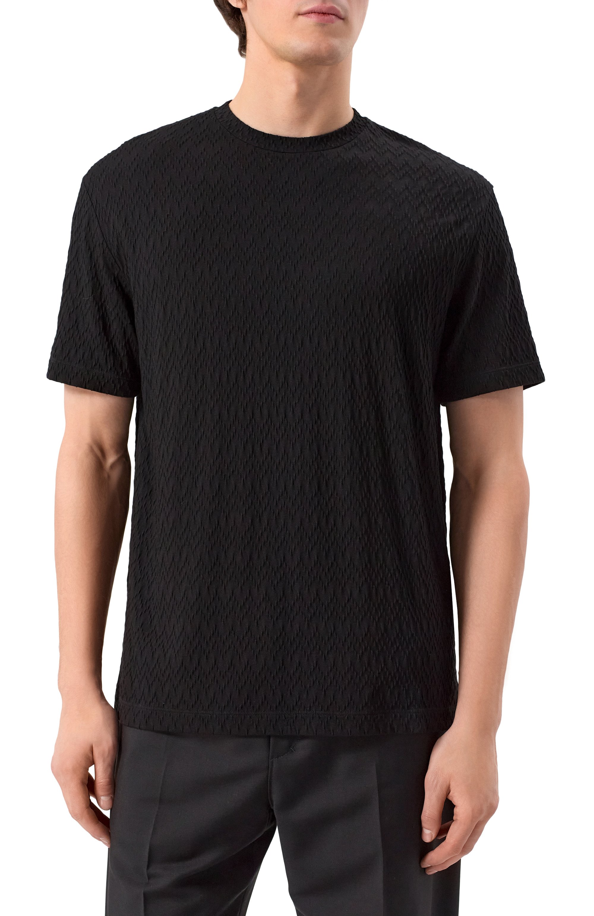 Футболка из вискозы и кашемира GIORGIO ARMANI, арт. GM001107/AF14800, фото 3