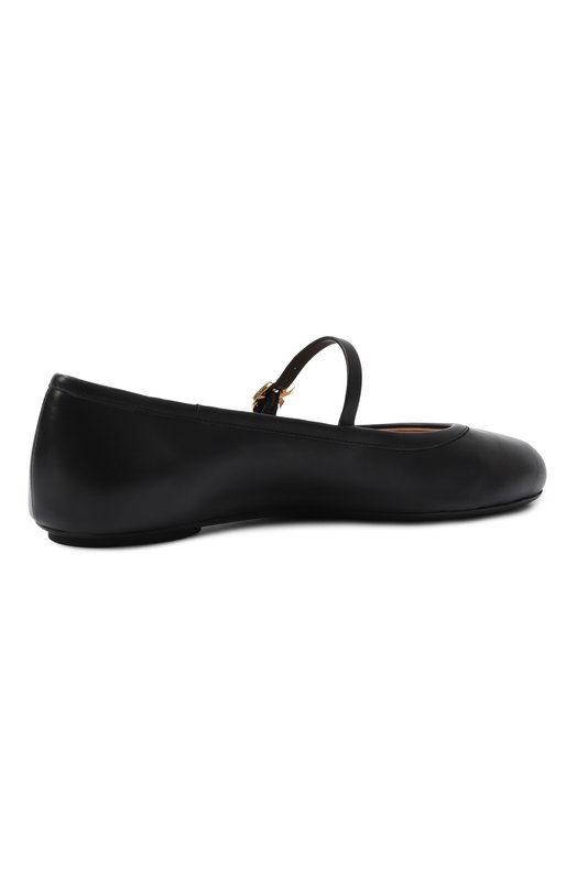 Кожаные балетки Carla Gianvito Rossi G22223.05G0M.NAPNER0 Чёрный  G22223.05G0M.NAPNER0 Фото 5