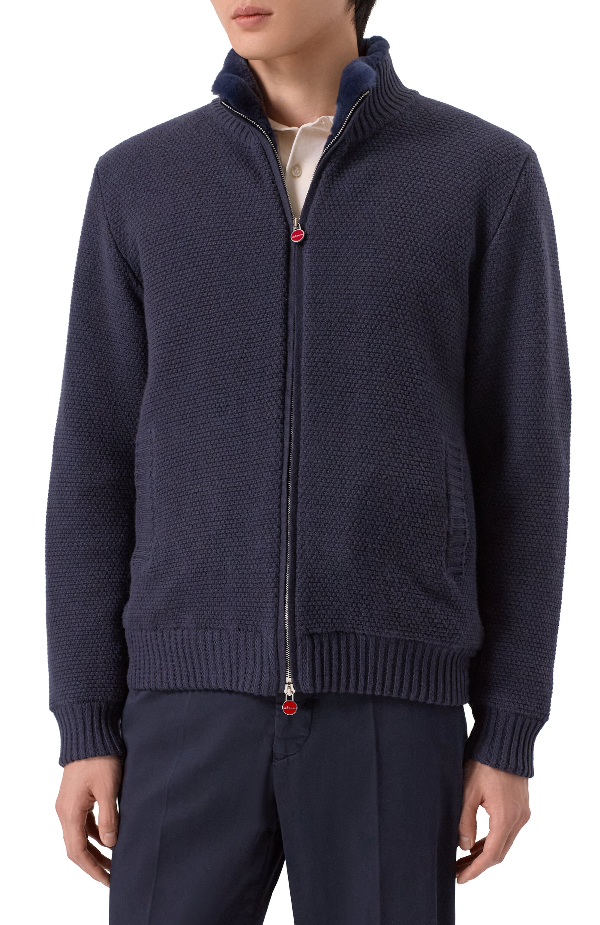 Кашемировый кардиган с подкладкой из норки KITON, арт. UMK0832K326, фото 3