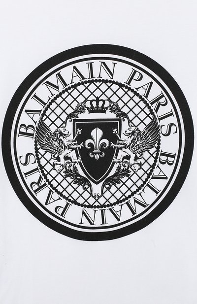 Хлопковая футболка BALMAIN, арт. 6L8621/LX160/4-10, фото 3