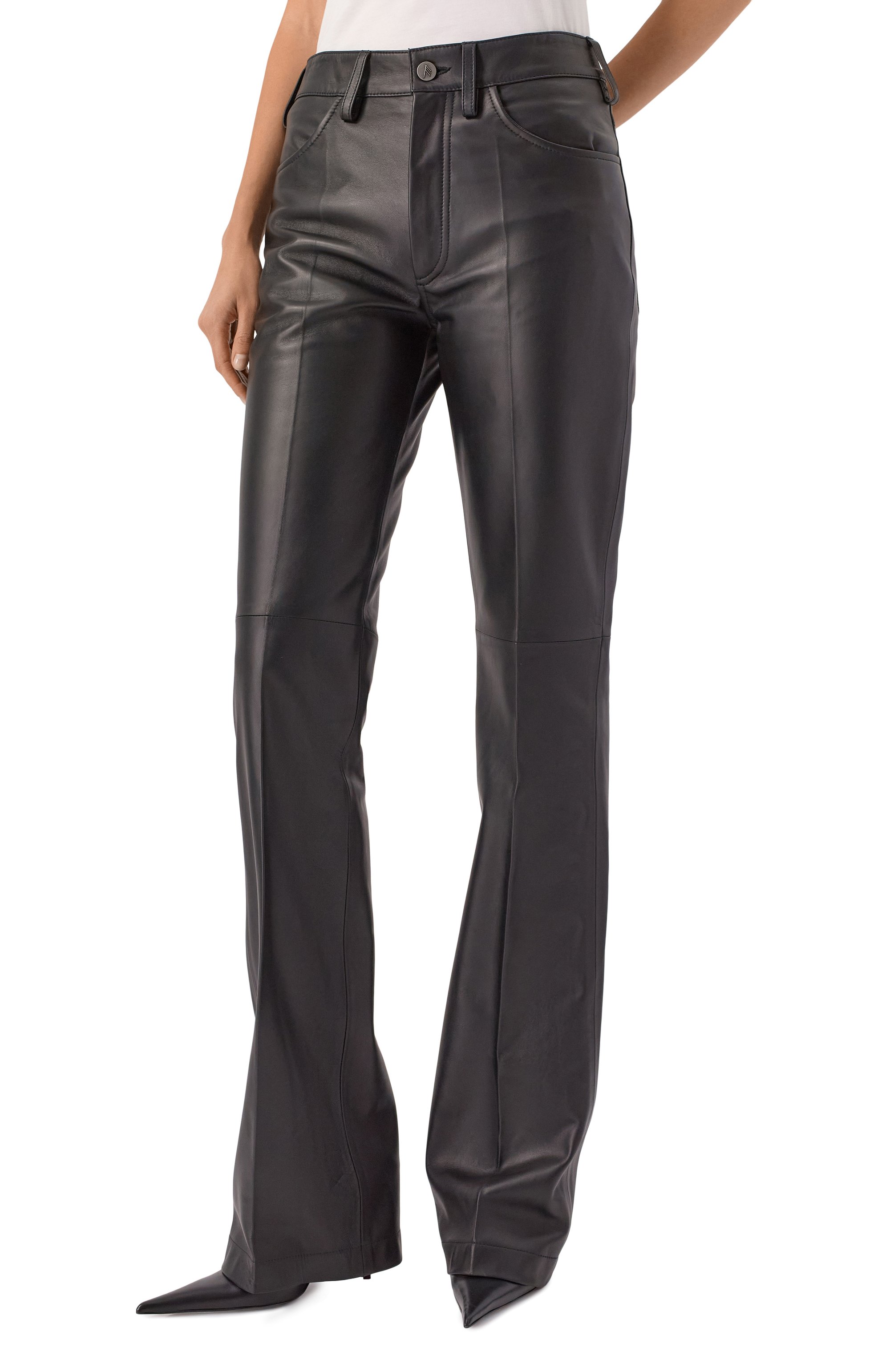 Кожаные брюки THE ATTICO, арт. 251WCP00273/LBT128AA, фото 3