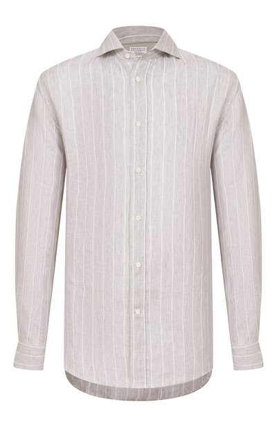 Мужская льняная рубашка BRUNELLO CUCINELLI, арт. MA6860627