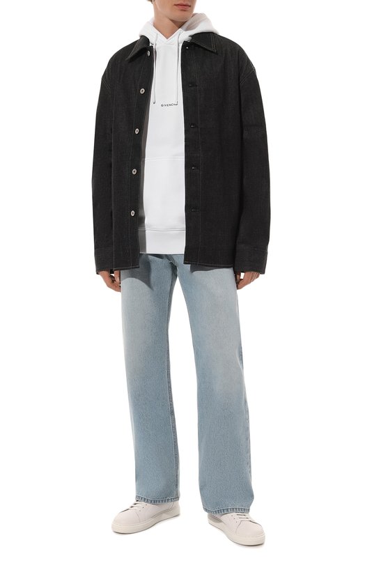 Хлопковое худи Givenchy BMJ0HC3Y9Z Белый  BMJ0HC3Y9Z Фото 2