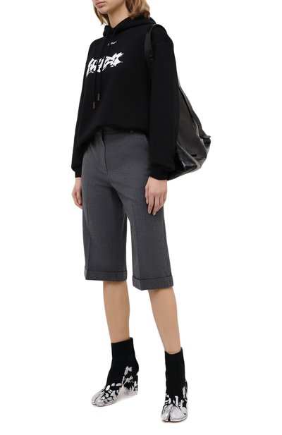 Хлопковое худи OFF-WHITE черного цвета по цене 59850 руб., арт. 0WBB032F20JER0011001, фото 2 Хлопковое худи OFF-WHITE, арт. 0WBB032F20JER0011001, фото 2