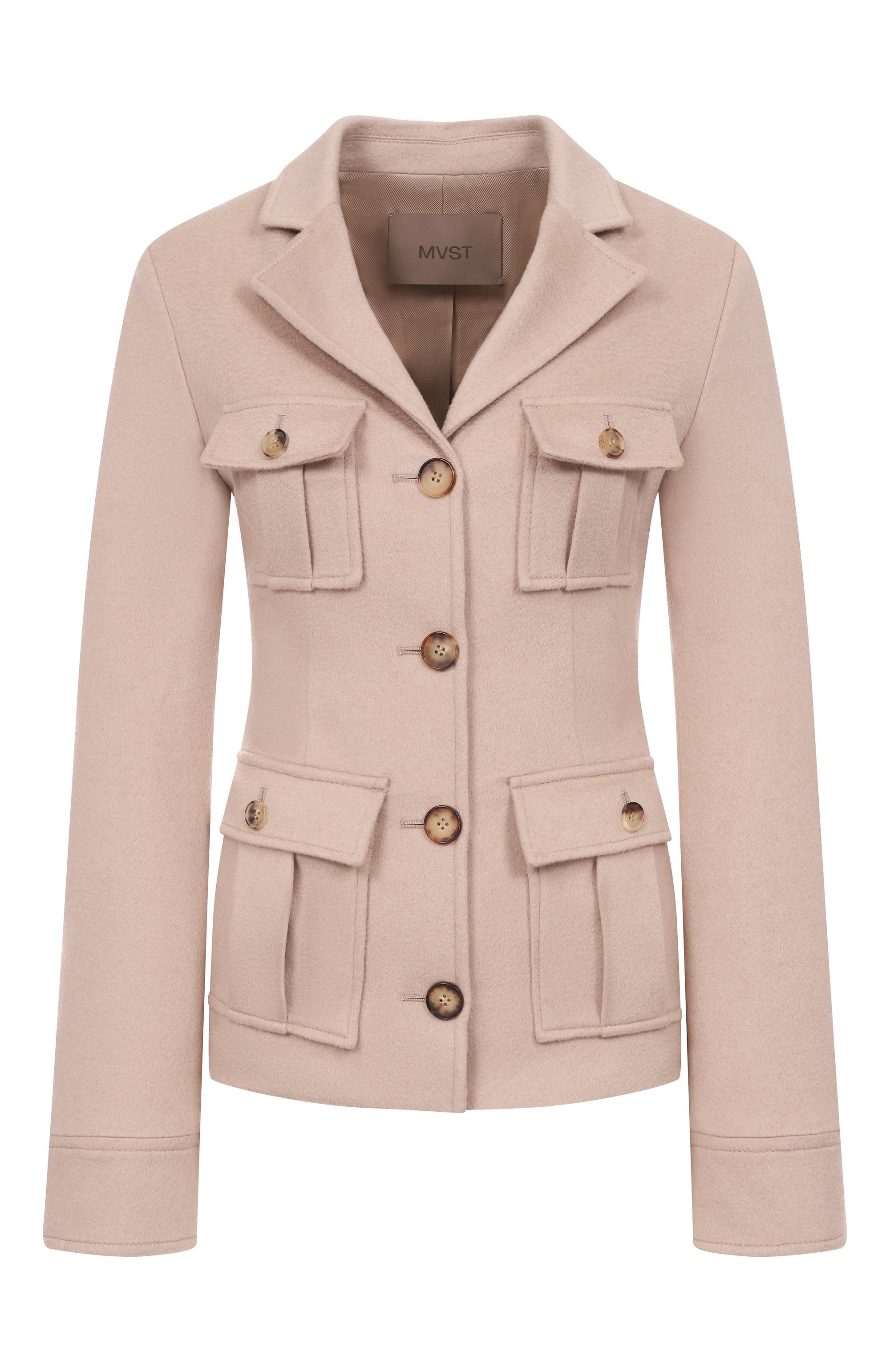 Кашемировый жакет MVST бежевого цвета по цене 359000 руб., арт. M25.1MW.J003/C0L0MB0 5335, фото 1 Кашемировый жакет MVST, арт. M25.1MW.J003/C0L0MB0 5335, фото 1