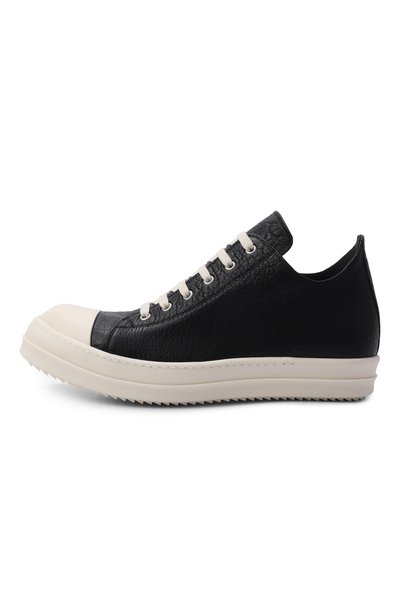 Кожаные кеды tower low RICK OWENS черного цвета по цене 99500 руб., арт. RU02F4891/LBB, фото 3 Кожаные кеды tower low RICK OWENS, арт. RU02F4891/LBB, фото 3