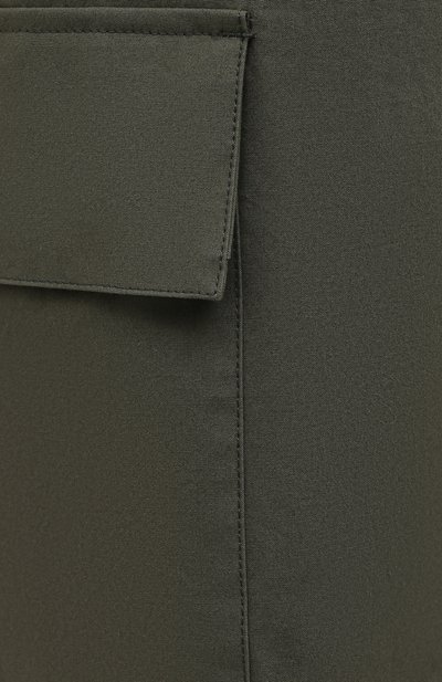 Хлопковые брюки JIL SANDER хаки цвета по цене 66950 руб., арт. JPPS310705-WS242600, фото 5 Хлопковые брюки JIL SANDER, арт. JPPS310705-WS242600, фото 5