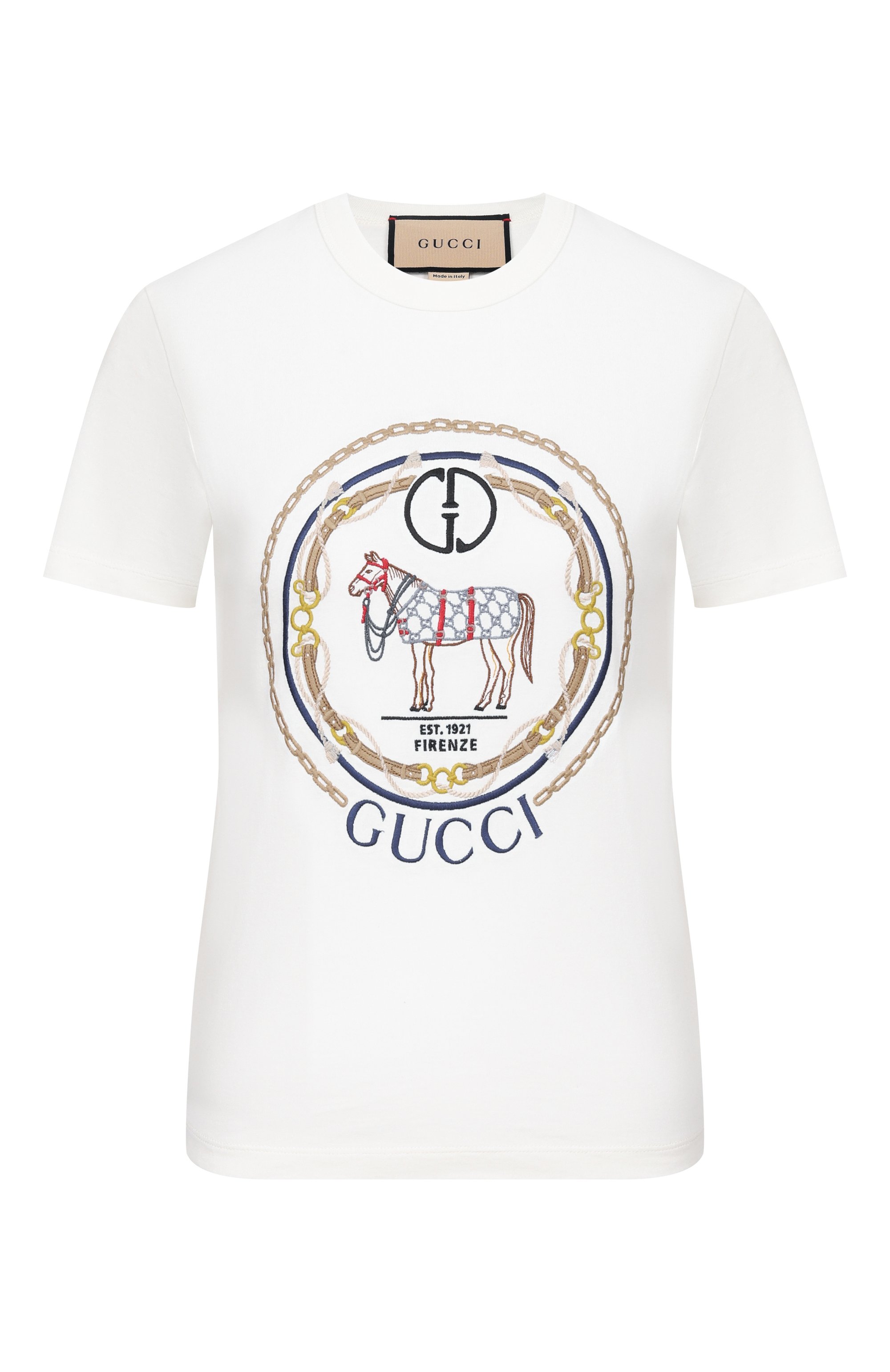 Хлопковая футболка GUCCI, арт. 748287/XJGDJ, фото 1