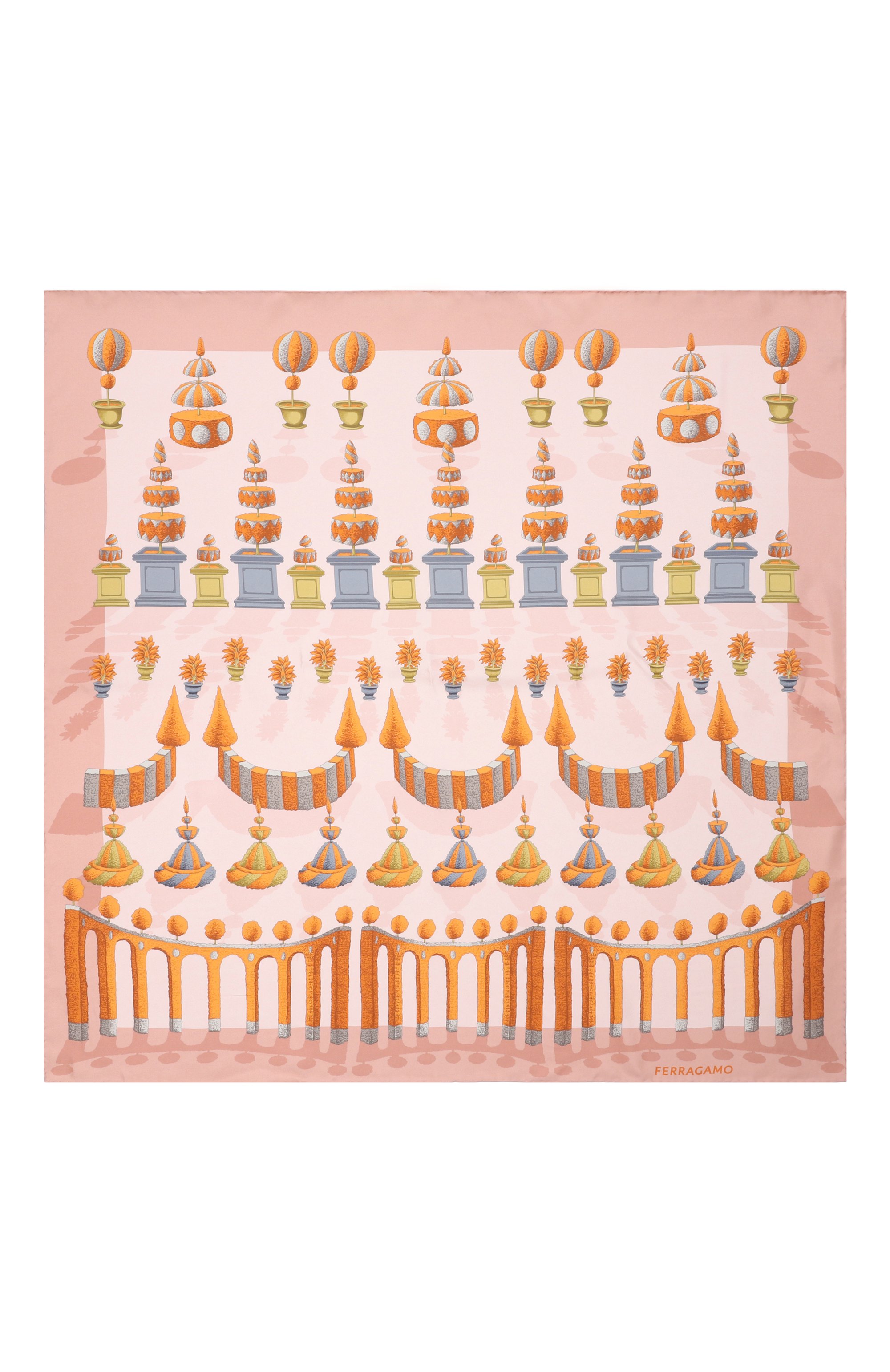 Шелковый платок FERRAGAMO, арт. 310212/785683, фото 4