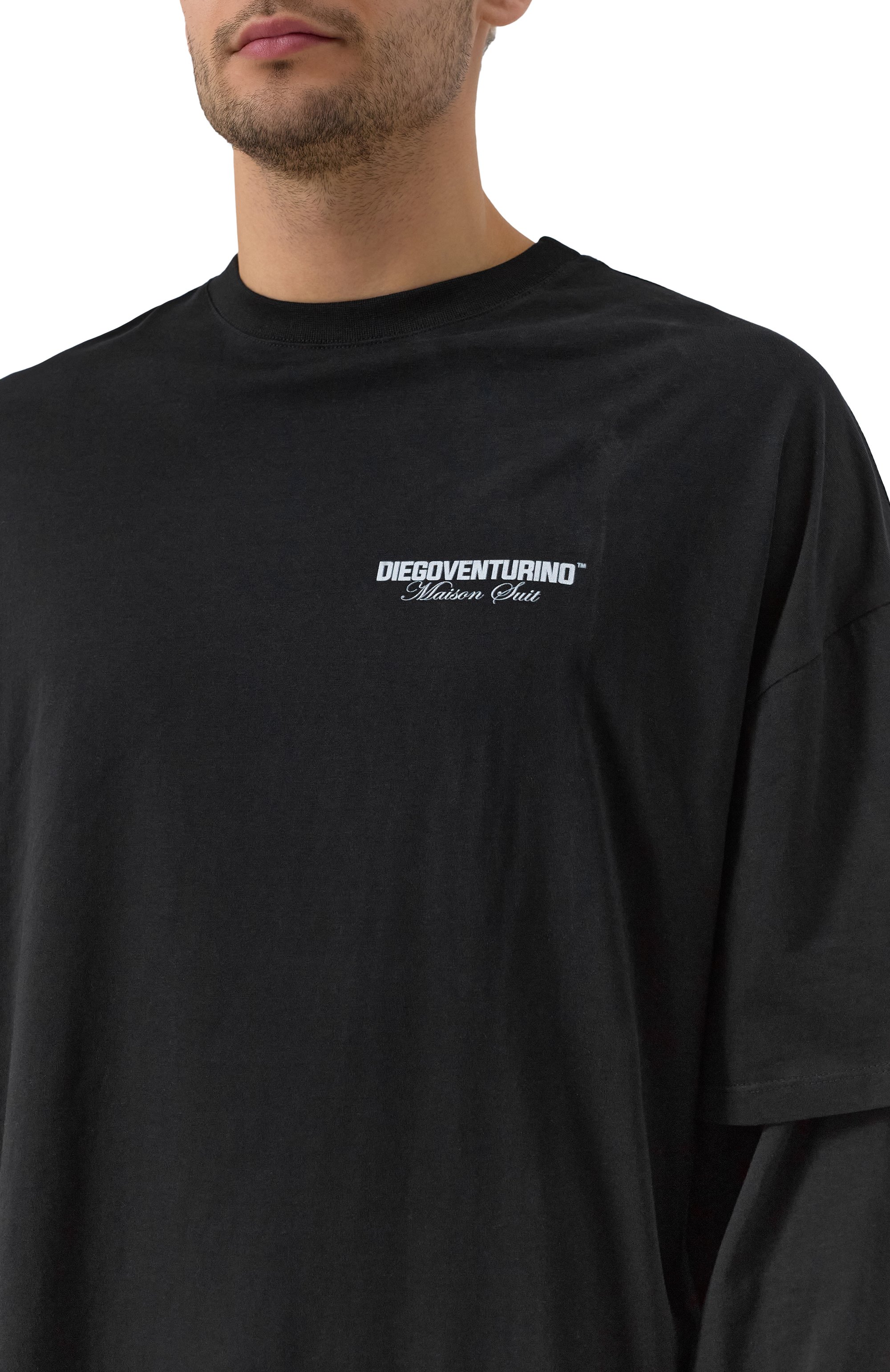 Хлопковый лонгслив DIEGO VENTURINO, арт. DVTS-MLCL0G0, фото 5