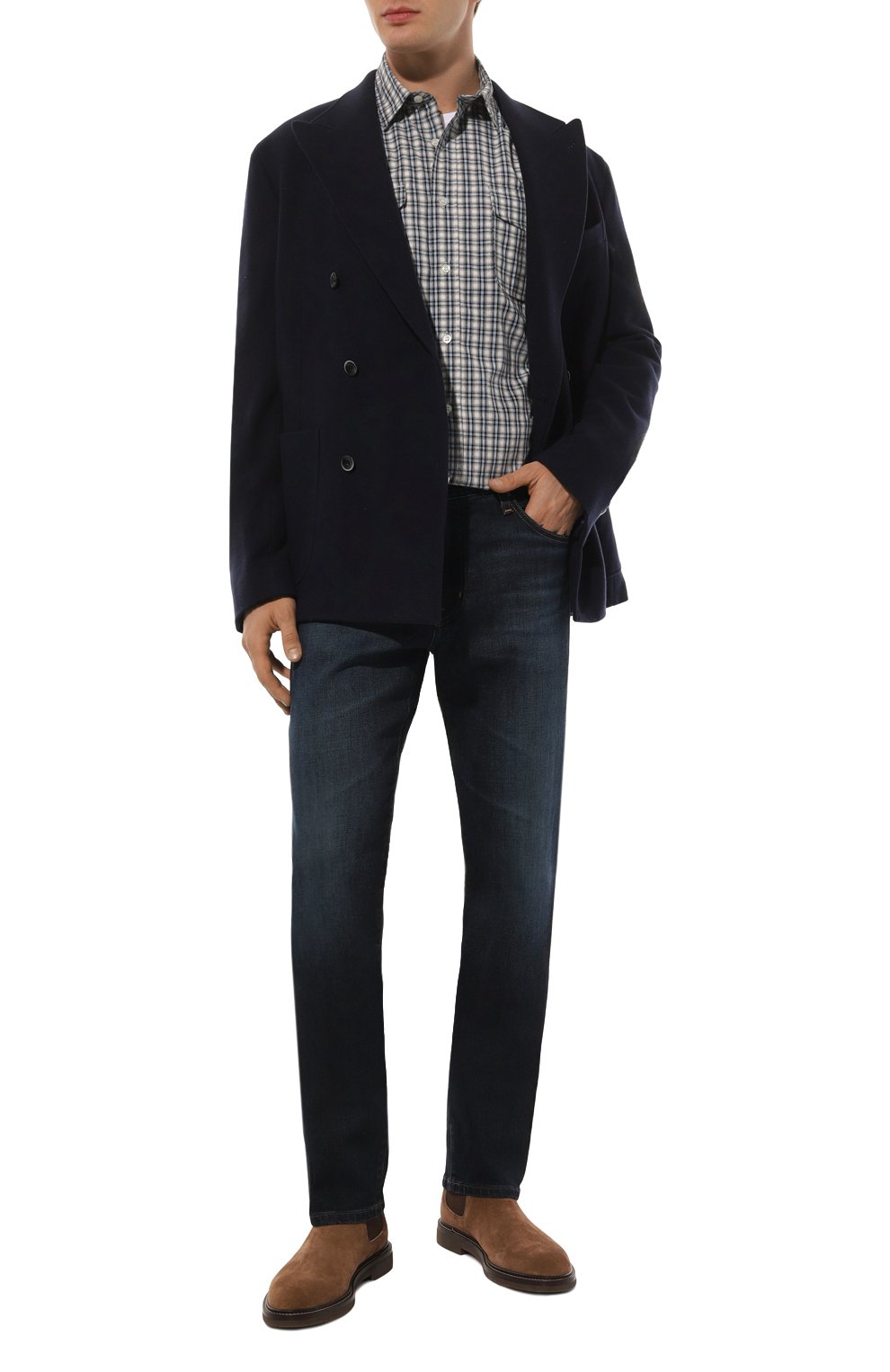 Джинсы everett AG ADRIANO GOLDSCHMIED темно-синего цвета по цене 33600 руб., арт. 1794NDK, фото 2 Джинсы everett AG ADRIANO GOLDSCHMIED, арт. 1794NDK, фото 2