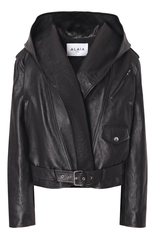 Кожаная куртка Alaia AA9V0428L008A Чёрный AA9V0428L008A