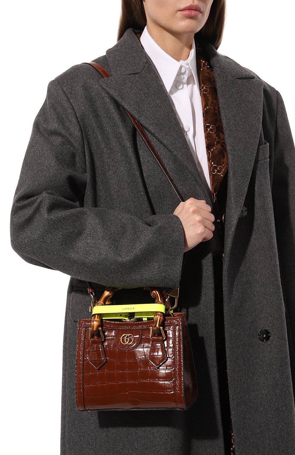 Сумка diana mini из кожи аллигатора GUCCI, арт. 655661 EZINT, фото 2