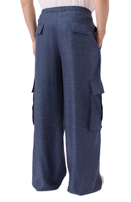 Брюки-карго из кашемира и шелка MVST B021/3087 Синий  B021/3087 Фото 4