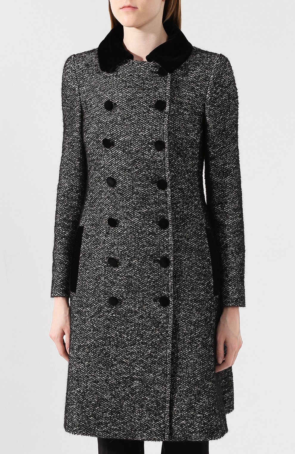 Пальто из смеси шерсти и шелка DOLCE & GABBANA, арт. F0X21T/FM3CZ, фото 3