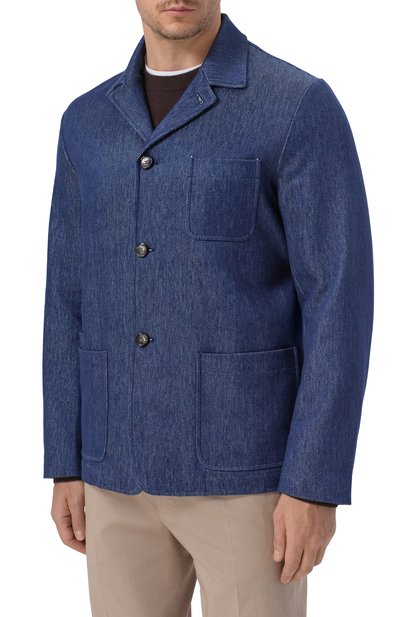 Пиджак из хлопка и льна JACOB COHEN, арт. JUM_I0011 003 T877A RW, фото 3