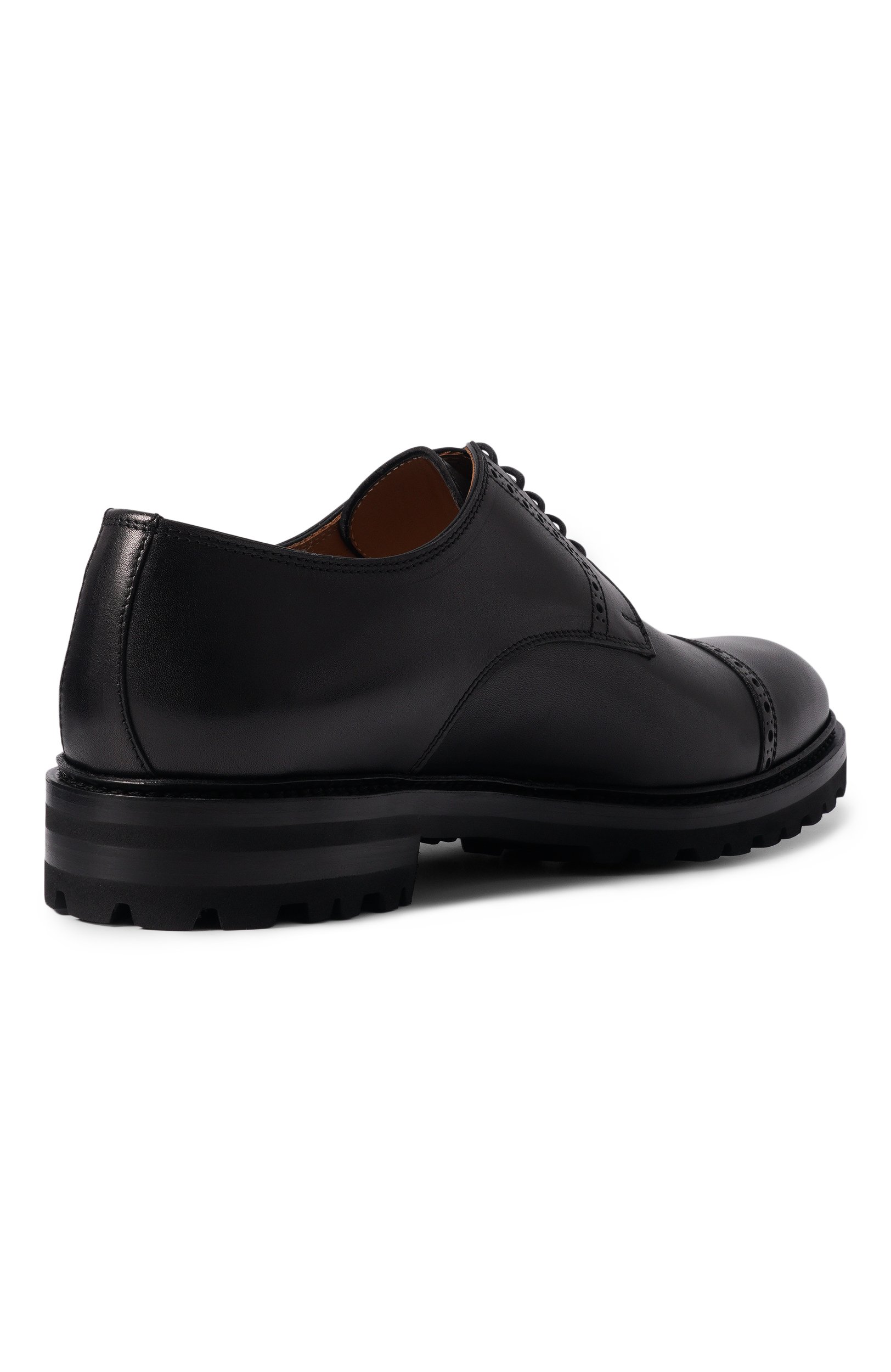 Кожаные дерби KITON черного цвета по цене 198500 руб., арт. USSA529N00100, фото 4 Кожаные дерби KITON, арт. USSA529N00100, фото 4