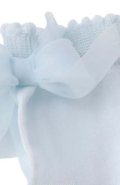 Хлопковые носки STORY LORIS голубого цвета по цене 3490 руб., арт. 6397_001, фото 2 Хлопковые носки STORY LORIS, арт. 6397_001, фото 2