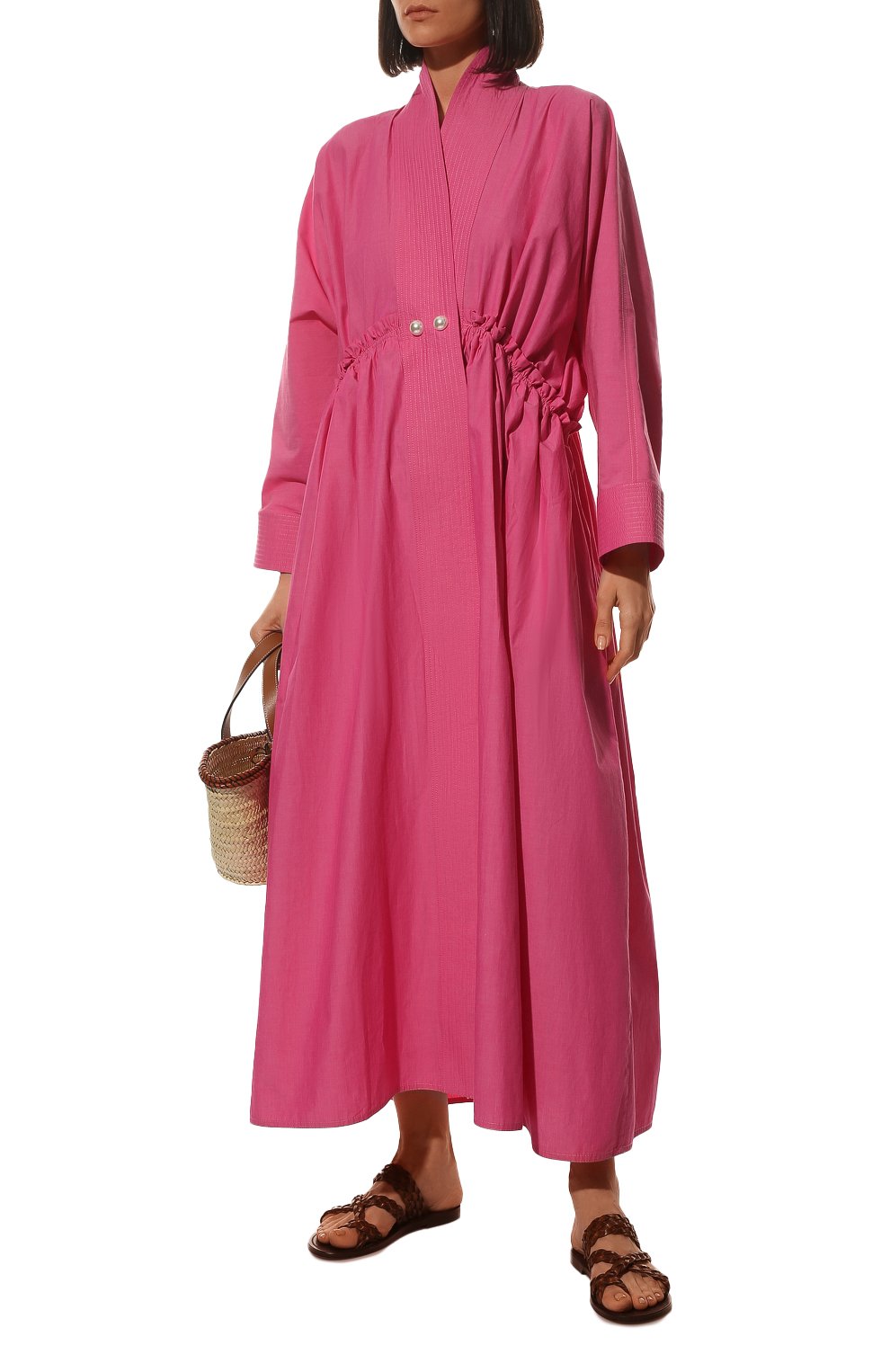 Хлопковое платье NACKIYE, арт. L`0RIENT MAXI R0BE, фото 2