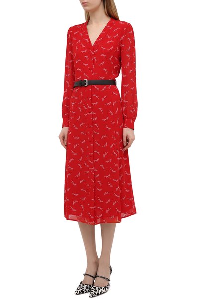 Платье MICHAEL MICHAEL KORS красного цвета по цене 26800 руб., арт. MH08Y46GKY, фото 3 Платье MICHAEL MICHAEL KORS, арт. MH08Y46GKY, фото 3