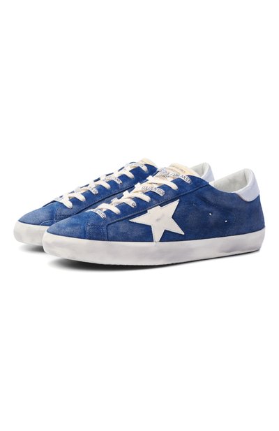 Мужские замшевые кеды super-star GOLDEN GOOSE DELUXE BRAND, арт. GMF00101.F007531