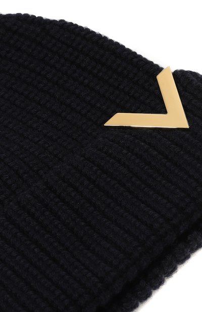 Шерстяная шапка VALENTINO темно-синего цвета по цене 59950 руб., арт. 5W2HB01T/SUK, фото 4 Шерстяная шапка VALENTINO, арт. 5W2HB01T/SUK, фото 4