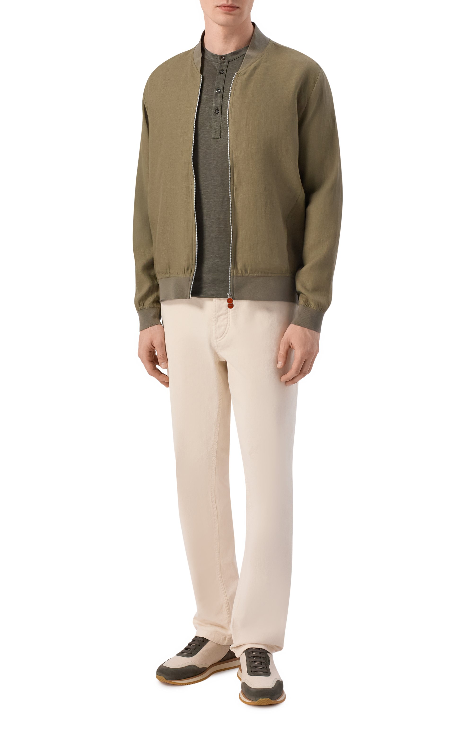 Льняной бомбер KITON, арт. UG0001H09690, фото 2