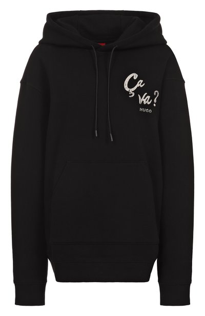 Женский хлопковое худи HUGO, арт. 50545201