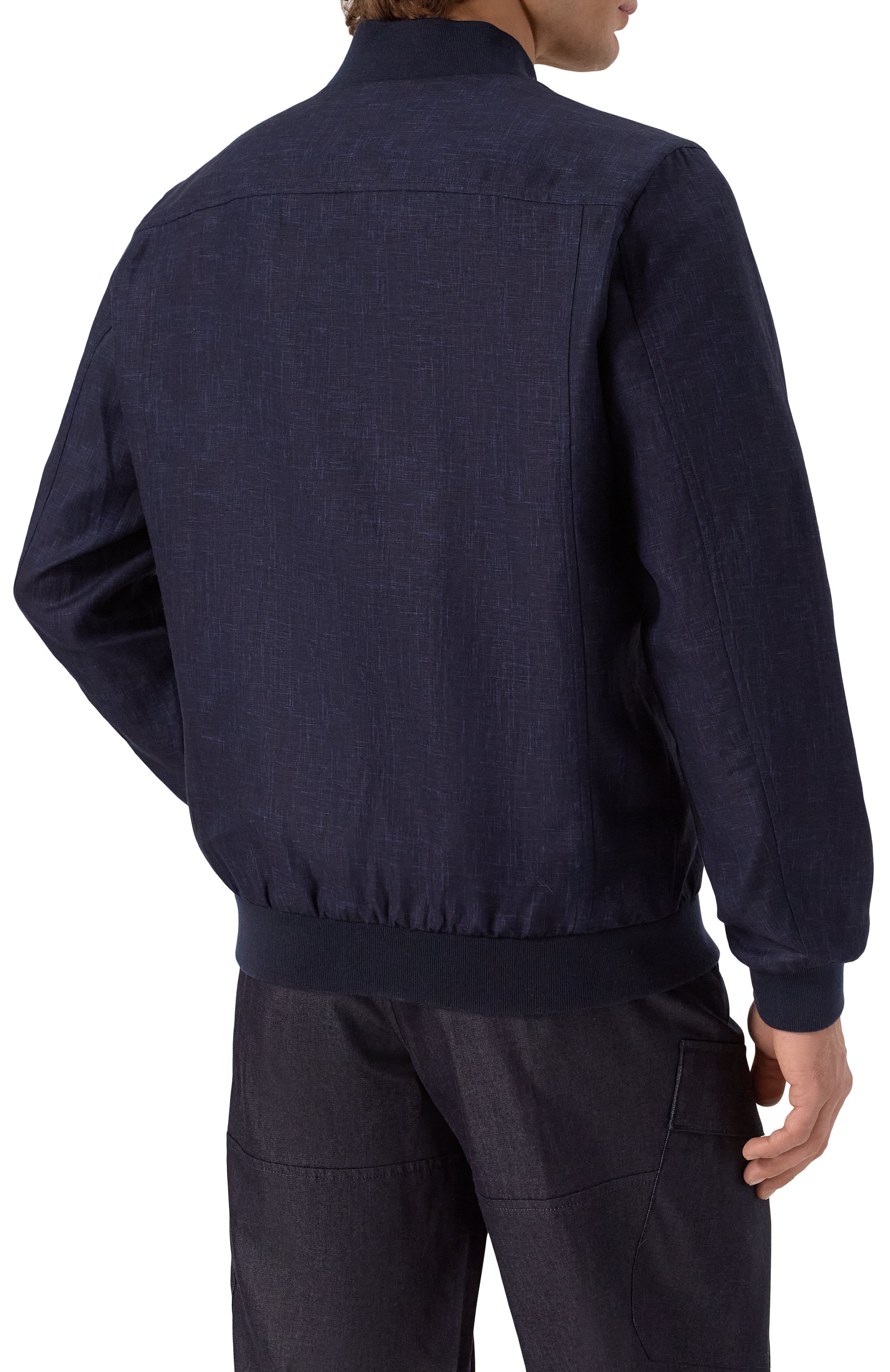 Льняной бомбер ZILLI, арт. B0M01BM0800VNI000_N01N, фото 4