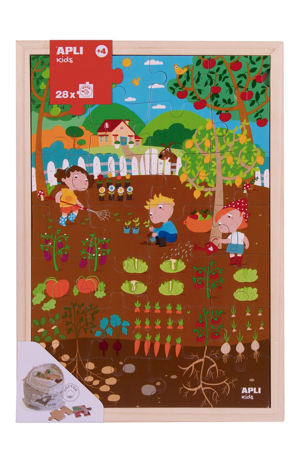 Деревянный пазл сад APLI KIDS, арт. 17197, фото 1