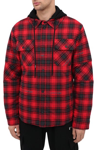 Куртка OFF-WHITE красного цвета по цене 123000 руб., арт. 0MEA236E20FAB0012500, фото 3 Куртка OFF-WHITE, арт. 0MEA236E20FAB0012500, фото 3