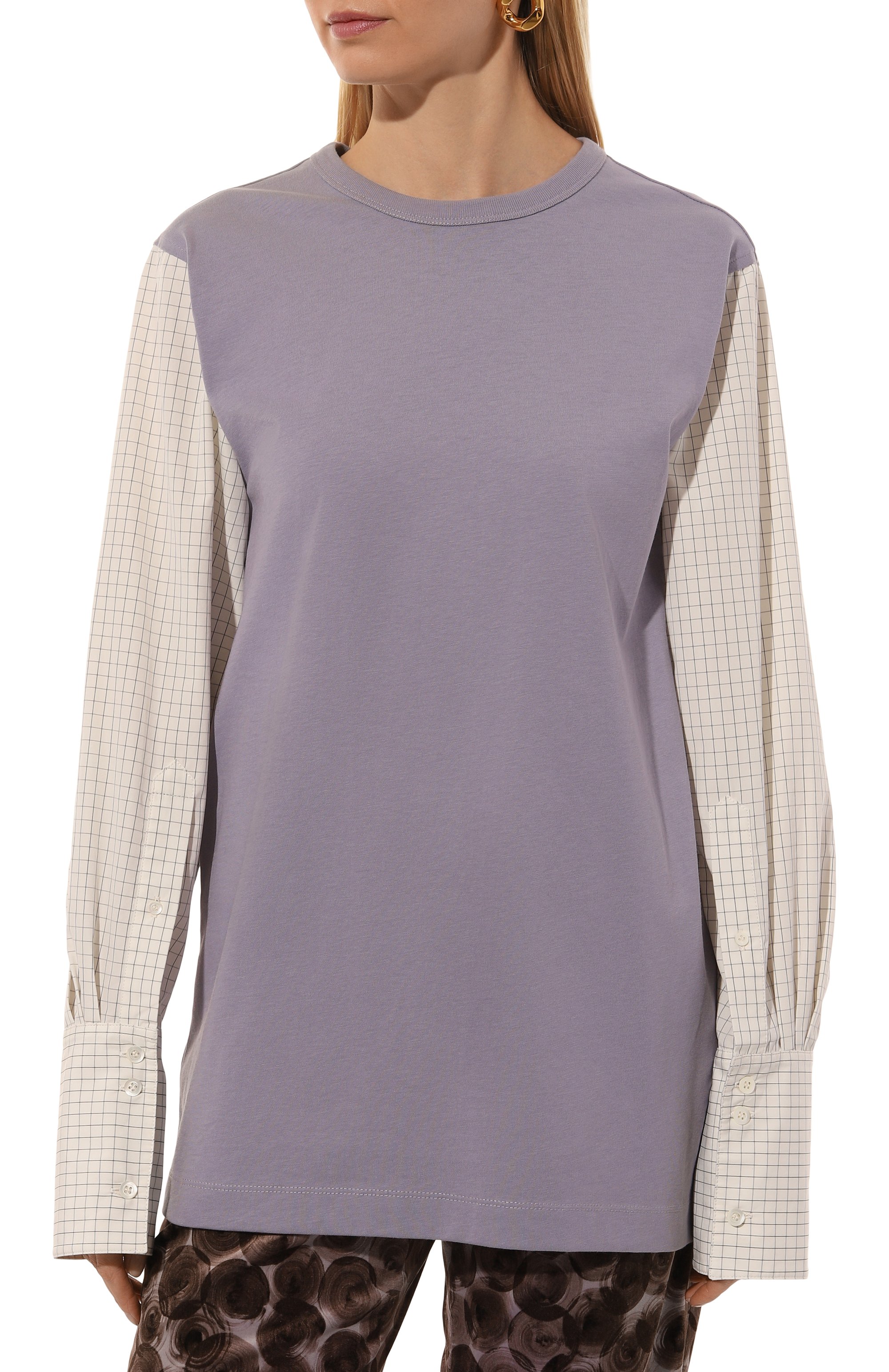 Хлопковый лонгслив DRIES VAN NOTEN, арт. 242-011119-9603, фото 3