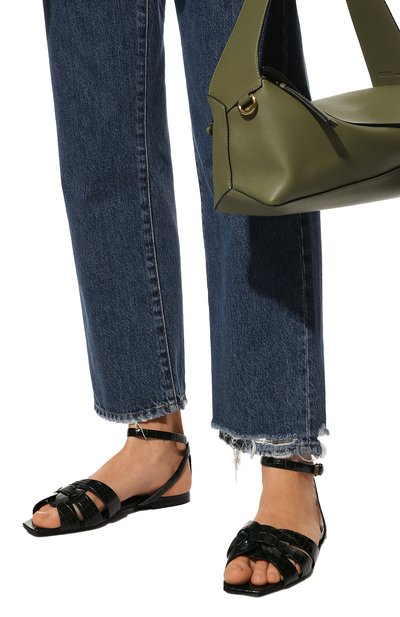 Кожаные сандалии tribute SAINT LAURENT, арт. 620090/1YQ00, фото 3