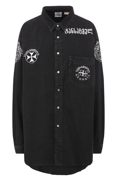 Женская джинсовая рубашка VETEMENTS, арт. USS196010/M