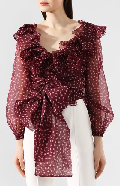 Шелковая блузка DOLCE & GABBANA, арт. F74D7T/IS1BX, фото 3