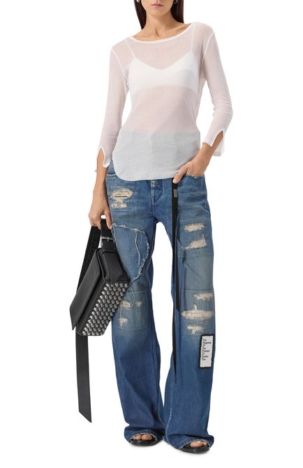 Женская хлопковый лонгслив ANN DEMEULEMEESTER, арт. B0012885/FA434