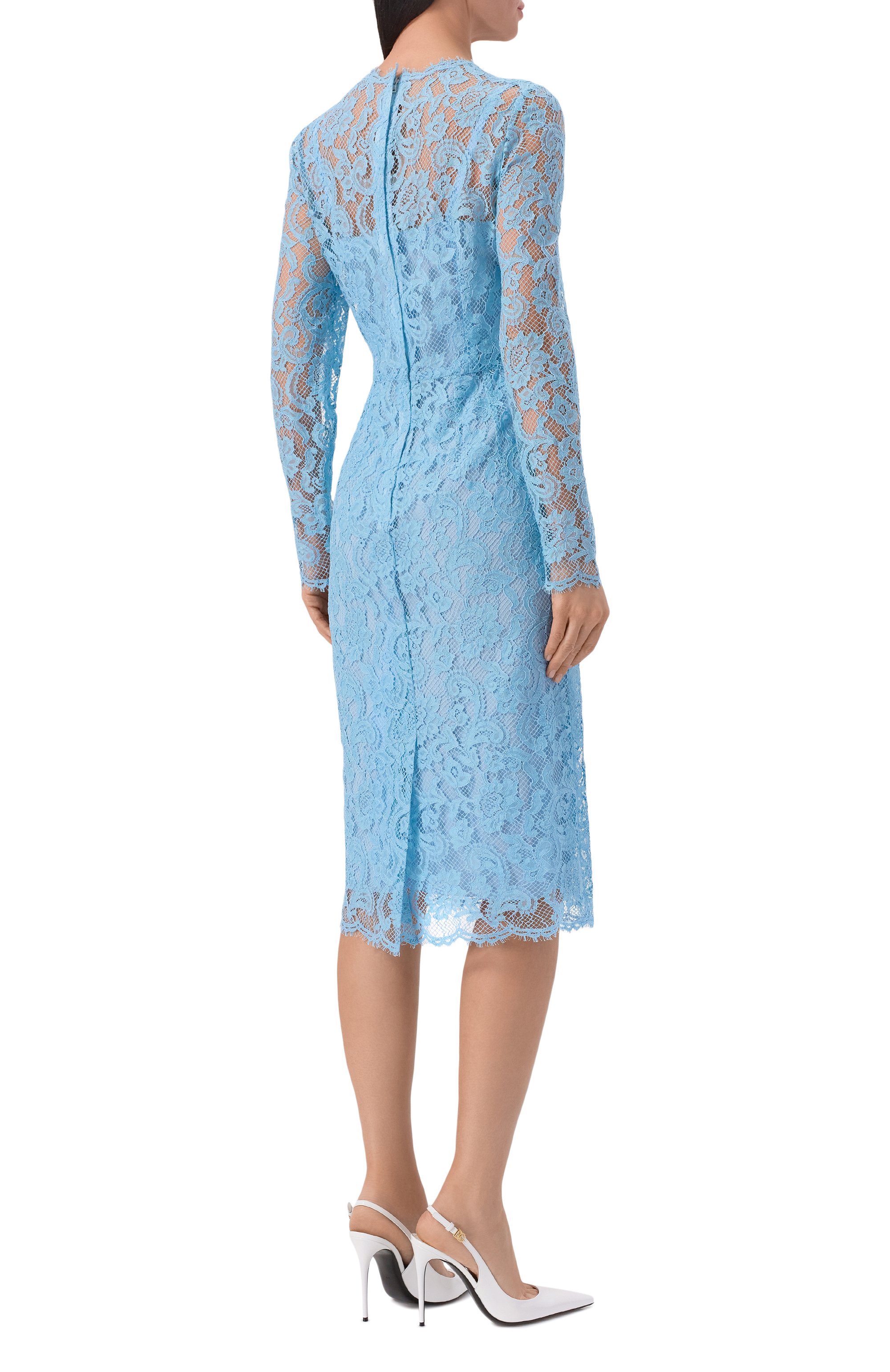 Платье из хлопка и вискозы DOLCE & GABBANA, арт. F6M0DT/ILMDR, фото 3