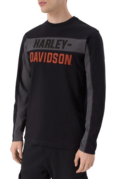 Хлопковый лонгслив HARLEY-DAVIDSON, арт. 99065-21VM, фото 3