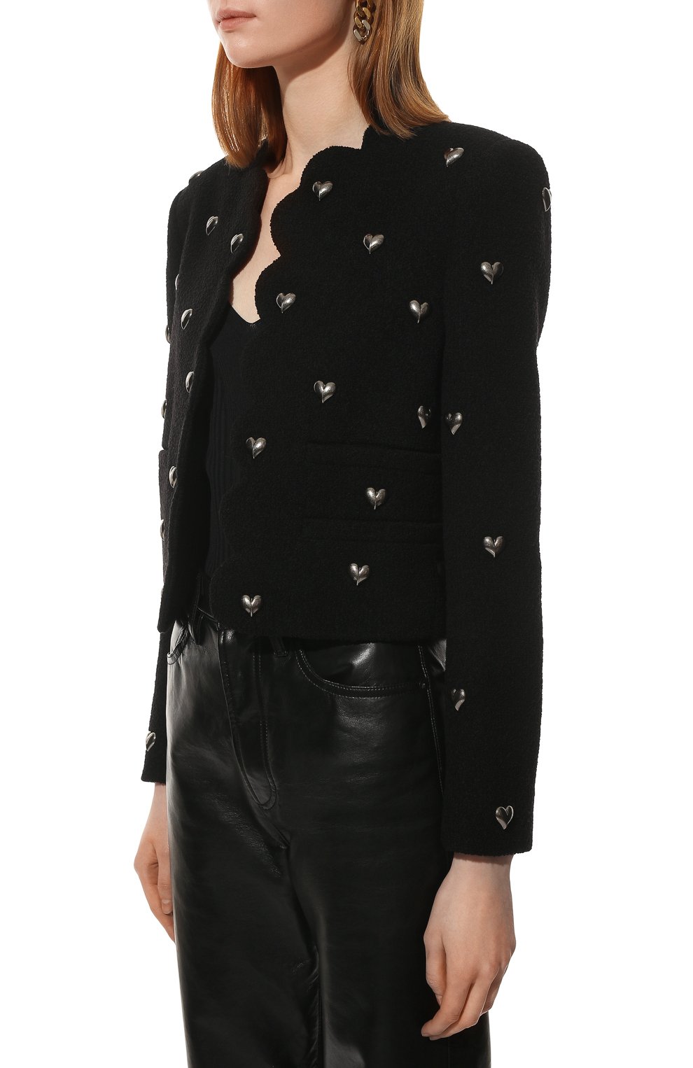 Шерстяной жакет SAINT LAURENT, арт. 686537/Y3C73, фото 3