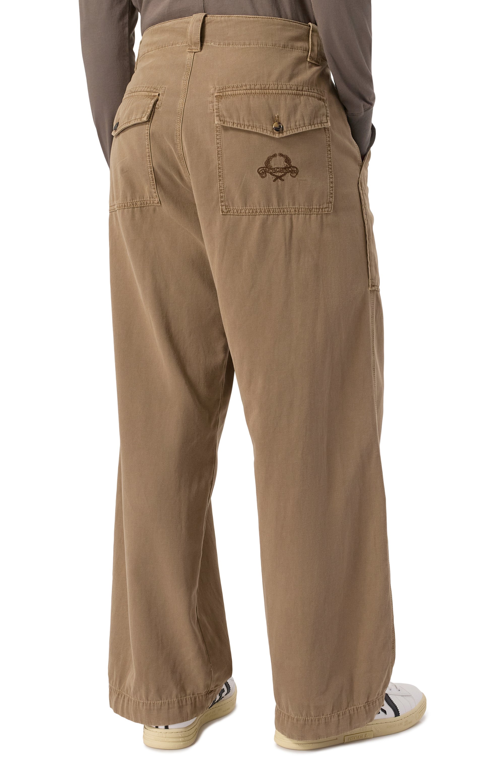 Хлопковые брюки MOSCHINO, арт. A0310/0221, фото 4