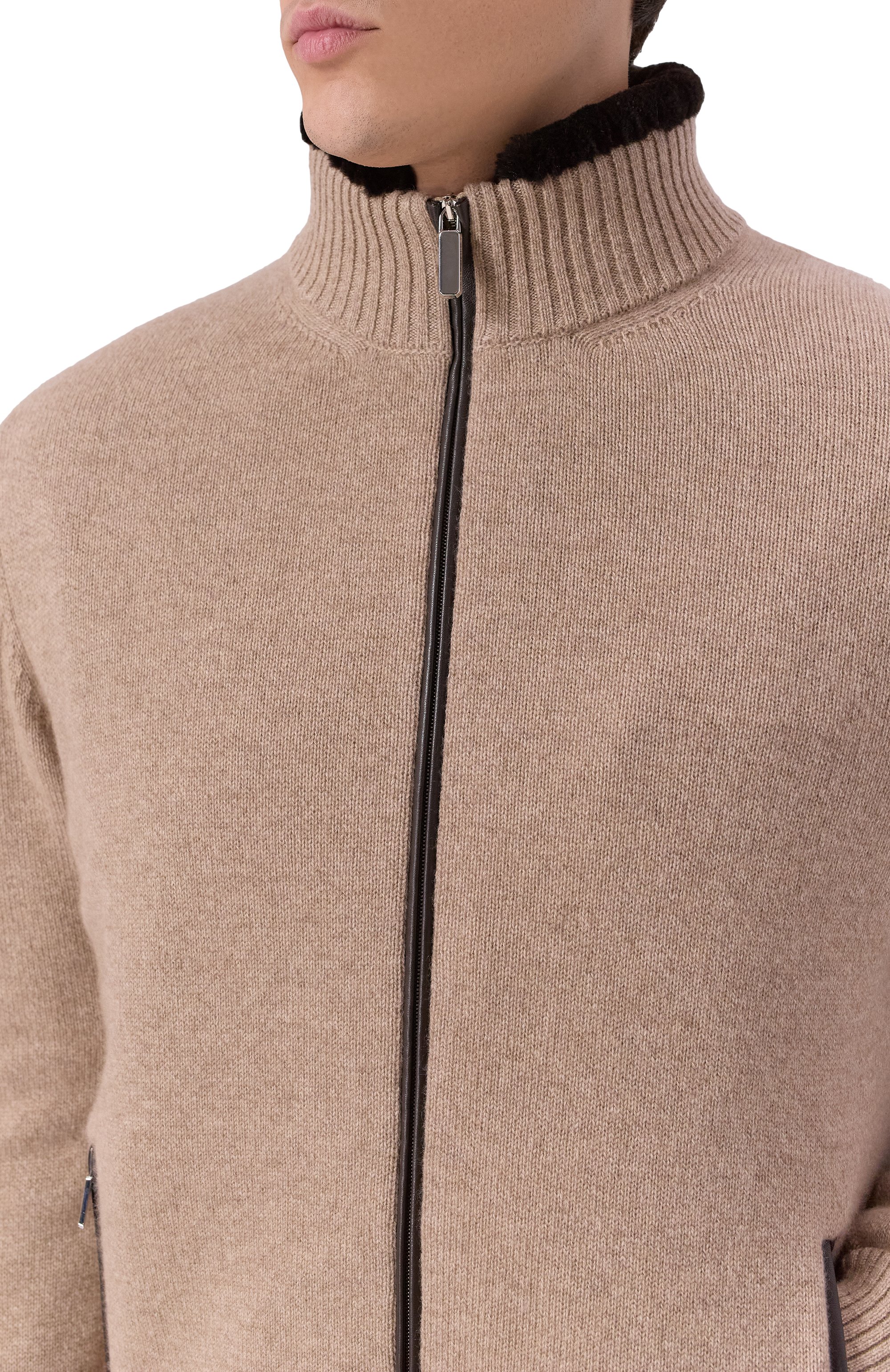 Кардиган с подкладкой из бобра ANDREA CAMPAGNA, арт. WU26WS510-09C-FWSPC1, фото 5