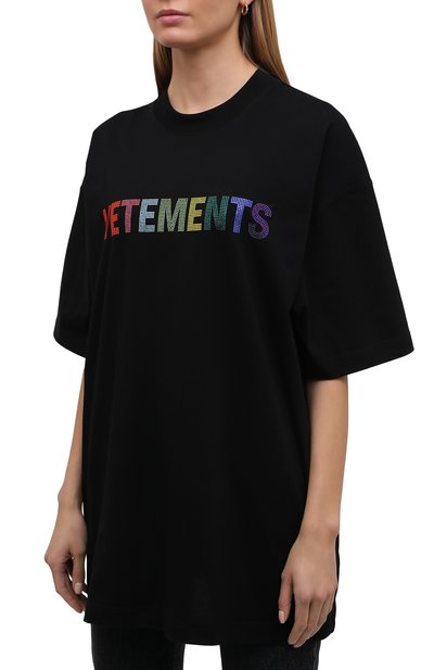 Хлопковая футболка VETEMENTS, арт. UE52TR510B 1611/W, фото 3